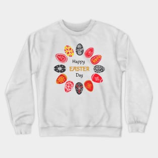 Happy Easter day Pysanka - Ukrainian Easter eggs Crewneck Sweatshirt